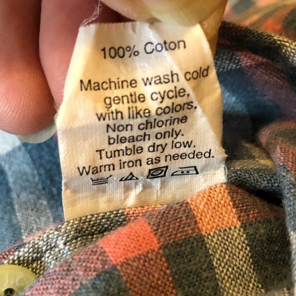 J Crew Factory Mens Plaid Button Down Shirt Blue Pink White Size XS - Picture 7 of 9